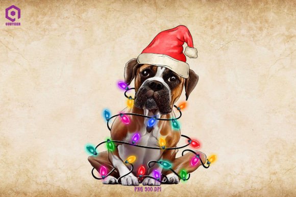 Boxer Christmas Tree Lights: Graphics & Illustrations Review