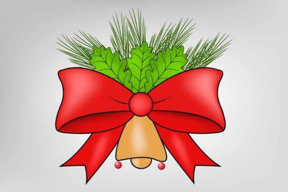 Christmas Bow Vector Sublimation Graphics & Illustrations