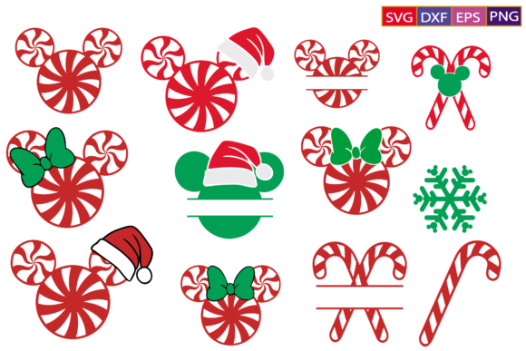 Christmas Candy SVG Graphics for Holiday Crafts