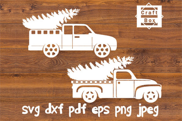 Christmas Car SVG Graphics for Local Business Crafts