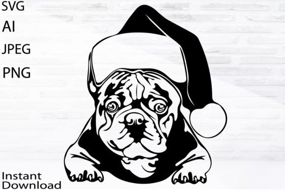 Christmas French Bulldog Graphics & Illustrations Review