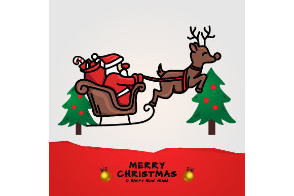 Christmas Holiday Banner Template Design for Graphics