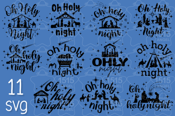 Christmas Nativity Oh Holy Night SVG Graphics Review
