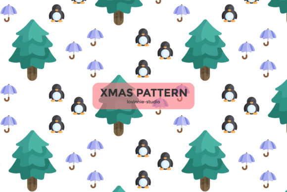 Christmas Pattern Tree Penguin Umbrella Review