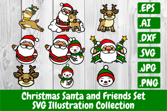Christmas Santa and Friends Graphics: Illustrations Review