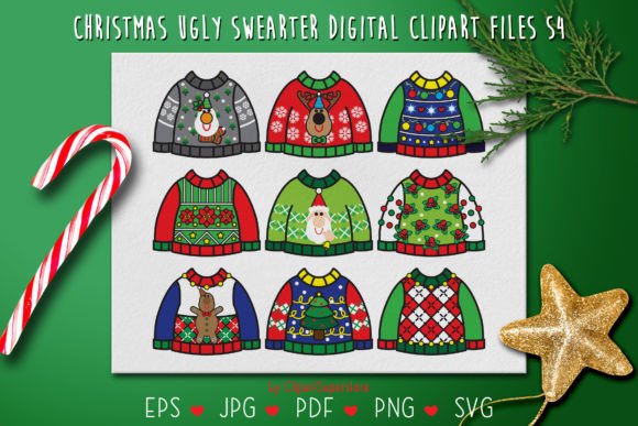Christmas Ugly Sweater Graphics: Festive Illustrations Review