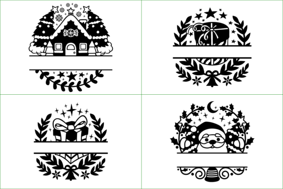 Cute Christmas SVG Monogram: Graphics & Illustrations Review
