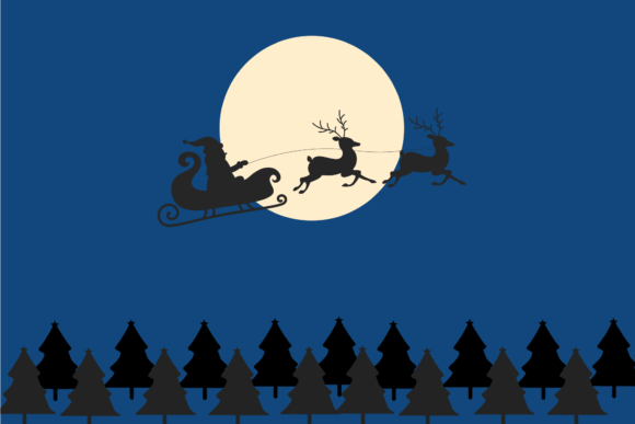 Merry Christmas Night View Graphics & Illustrations Review
