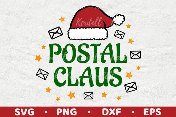 Postal Claus Graphics: Festive Illustrations for Crafters