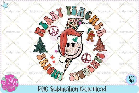 Retro Christmas Teacher PNG: Graphics & Illustrations Review