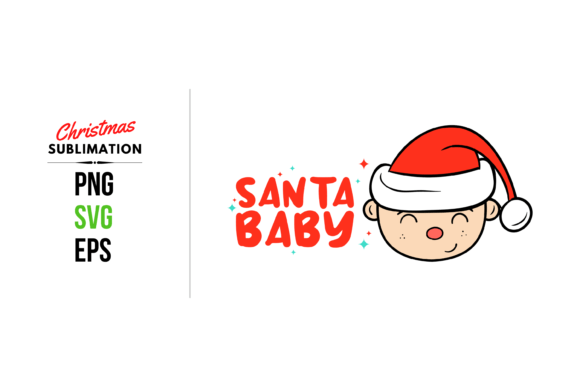 Santa Baby Christmas SVG Design: Graphics & Illustrations