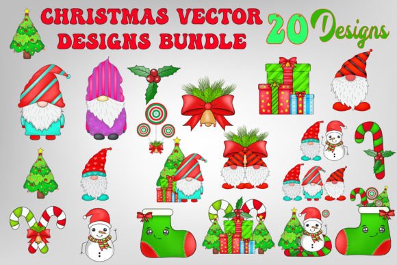 Sublimation Christmas Vector Bundle: Graphics & Illustrations