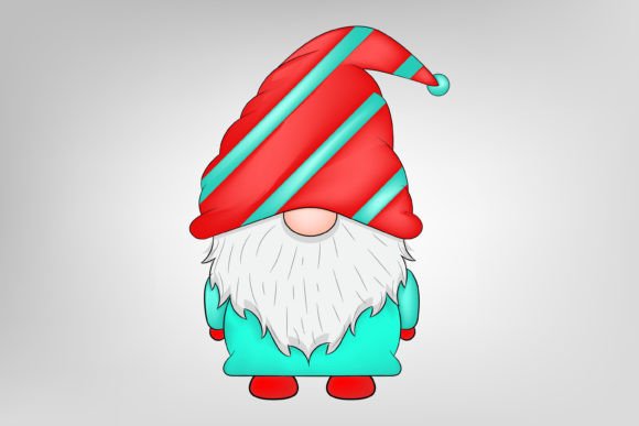 Watercolor Christmas Gnome Graphics & Illustrations