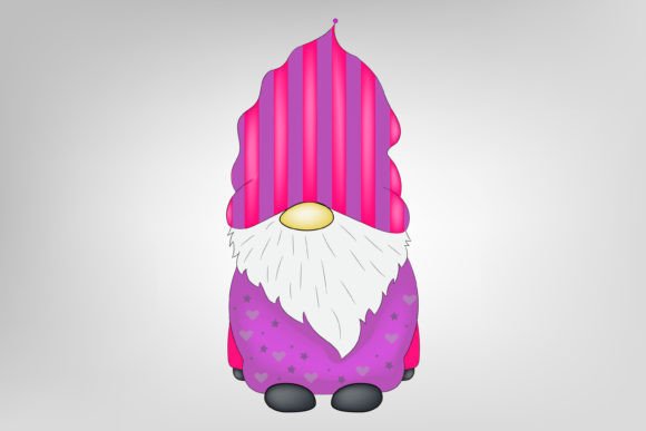 Watercolor Christmas Gnome Vector: Graphics & Illustrations